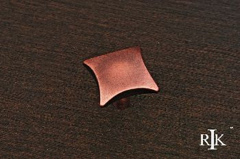 RKI CK-9316-DC: 1-1/8" Plain Cabinet Knob w/Four Curves - Distressed Copper