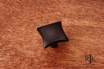 RKI CK-9316-RB: 1-1/8" Plain Cabinet Knob w/Four Curves - Oil Rubbed Bronze