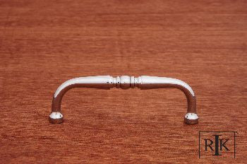 RKI CP-05-C: 3-1/2" cc Decorative D-Handle Cabinet Pull - Polished Chrome