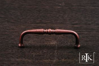 RKI CP-05-DC: 3-1/2" cc Decorative D-Handle Cabinet Pull - Distressed Copper