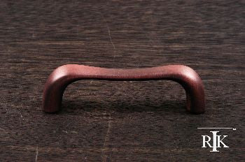 RKI CP-09-DC: 3" cc Contemporary Bent Middle Cabinet Pull - Distressed Copper