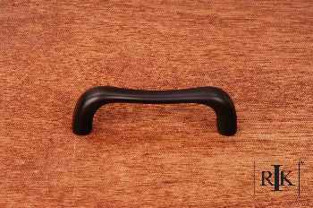 RKI CP-09-RB: 3" cc Contemporary Bent Middle Cabinet Pull - Oil Rubbed Bronze