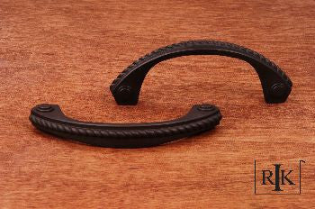 RKI CP-1603-RB: 3-1/2" cc Rope Trim Bow Cabinet Pull - Oil Rubbed Bronze