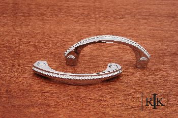 RKI CP-1617-C: 3" cc Rope Bow Cabinet Pull - Polished Chrome