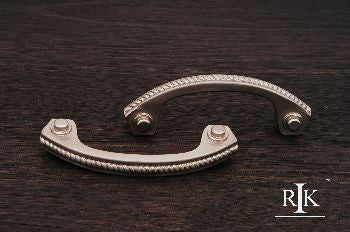 RKI CP-1617-P: 3" cc Rope Bow Cabinet Pull - Pewter