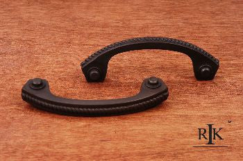 RKI CP-1617-RB: 3" cc Rope Bow Cabinet Pull - Oil Rubbed Bronze