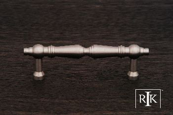 RKI CP-1622-P: 3" cc Plain Tapered Cabinet Pull - Pewter