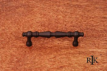 RKI CP-1622-RB: 3" cc Plain Tapered Cabinet Pull - Oil Rubbed Bronze