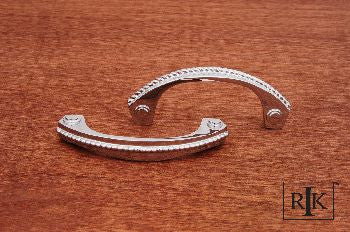 RKI CP-2617-C: 3" cc Beaded Bow Cabinet Pull - Polished Chrome