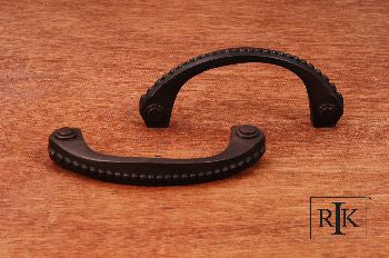 RKI CP-2617-RB: 3" cc Beaded Bow Cabinet Pull - Oil Rubbed Bronze
