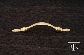 RKI CP-33: 3" cc Decorative Cabinet Pull - Polished Brass