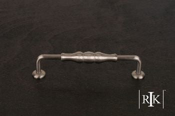 RKI CP-3701-P: 5" cc Beaded Middle D-Handle Cabinet Pull - Pewter