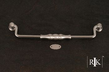 RKI CP-3705-P: 8" cc Beaded Middle Drop Bail Cabinet Pull - Pewter