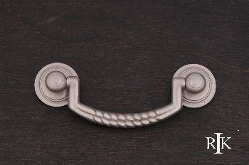 RKI CP-3708-P: 3" cc Split Rope Drop Bail Cabinet Pull - Pewter