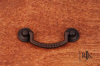 RKI CP-3708-RB: 3" cc Split Rope Drop Bail Cabinet Pull - Oil Rubbed Bronze