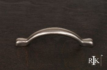 RKI CP-3711-P: 3" cc Smooth Decorative Bow Cabinet Pull - Pewter