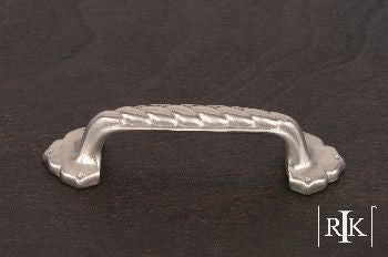 RKI CP-3714-P: 3" cc Big Rope Cabinet Pull w/Clover Ends - Pewter