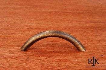 RKI CP-3715-AE: 3" cc Half Moon Cabinet Pull - Antique English
