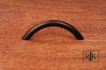RKI CP-3715-RB: 3" cc Half Moon Cabinet Pull - Oil Rubbed Bronze