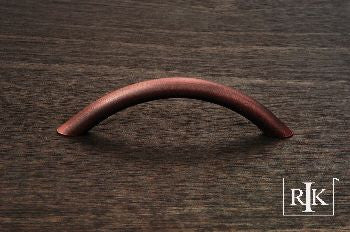 RKI CP-3716-DC: 3-1/2" cc Half Moon Cabinet Pull - Distressed Copper