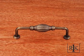 RKI CP-3718-DC: 5" cc Indian Drum D-Handle Cabinet Pull - Distressed Copper