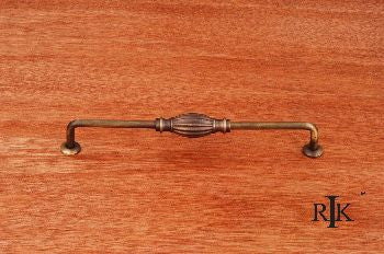 RKI CP-3719-AE: 8" cc Indian Drum Vertical Cabinet Pull - Antique English