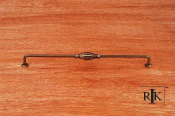 RKI CP-3720-AE: 12" cc Indian Drum Vertical Cabinet Pull - Antique English