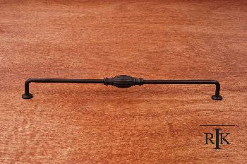 RKI CP-3720-RB: 12" cc Indian Drum Vertical Cabinet Pull - Oil Rubbed Bronze