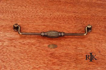 RKI CP-3722-AE: 8" cc Indian Drum Drop Bail Cabinet Pull - Antique English