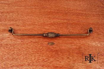 RKI CP-3723-AE: 12" cc Indian Drum Drop Bail Cabinet Pull - Antique English