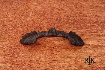 RKI CP-402-RB: 3" cc Two Leaf Arch Cabinet Pull - Oil Rubbed Bronze