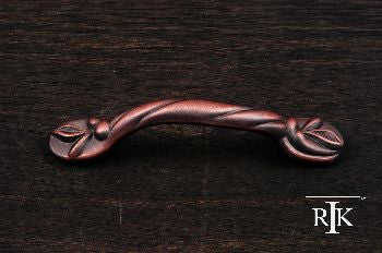 RKI CP-404-DC: 3" cc Wavy Cabinet Pull  - Distressed Copper