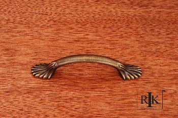 RKI CP-405-AE: 3" cc Lines at End Cabinet Pull - Antique English