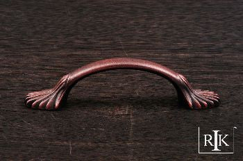 RKI CP-405-DC: 3" cc Lines at End Cabinet Pull - Distressed Copper