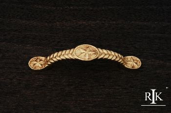 RKI CP-409: 3" cc Rugged Texas Star Cabinet Pull - Polished Brass
