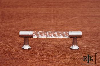 RKI CP-47-C: 3" cc Acrylic Swirl Cabinet Pull - Polished Chrome