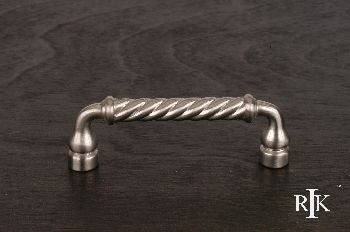 RKI CP-800-P: 3" cc Twisted Cabinet Pull - Pewter