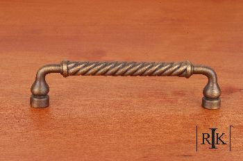 RKI CP-801-AE: 5" cc Twisted Cabinet Pull - Antique English