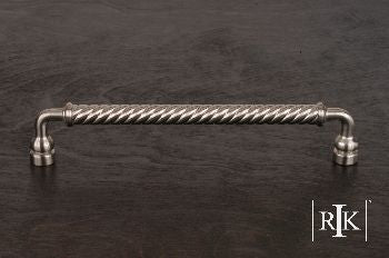 RKI CP-802-P: 8" cc Twisted Cabinet Pull - Pewter