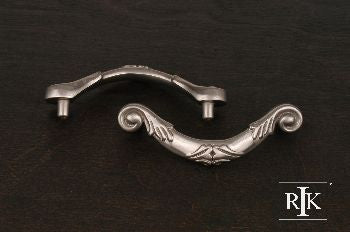 RKI CP-803-P: 3" cc Ornate Curved Drop Cabinet Pull - Pewter