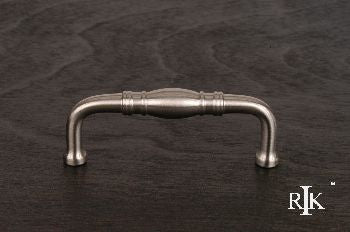 RKI CP-807-P: 3" cc Barrel D-Handle Cabinet Pull - Pewter
