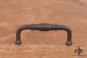 RKI CP-807-RB: 3" cc Barrel D-Handle Cabinet Pull - Oil Rubbed Bronze