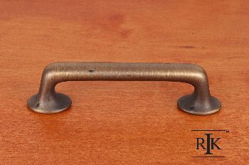 RKI CP-809-AE: 4" cc Distressed Rustic Cabinet Pull - Antique English