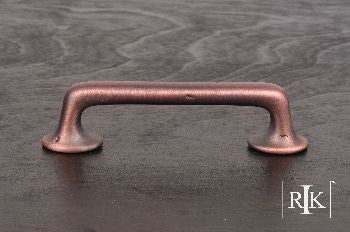 RKI CP-809-DC: 4" cc Distressed Rustic Cabinet Pull - Distressed Copper