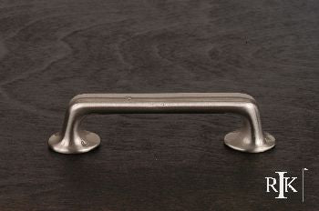 RKI CP-809-P: 4" cc Distressed Rustic Cabinet Pull - Pewter