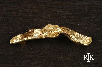 RKI CP-83: 3" cc Daisy Cabinet Pull - Polished Brass