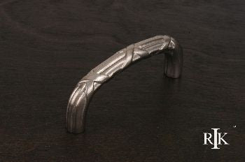 RKI CP-856-P: 3" cc Lines And Crosses Cabinet Pull - Pewter