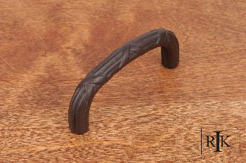 RKI CP-856-RB: 3" cc Lines And Crosses Cabinet Pull - Oil Rubbed Bronze