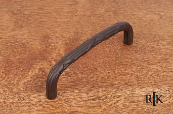 RKI CP-857-RB: 5" cc Lines And Crosses Cabinet Pull - Oil Rubbed Bronze