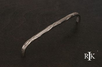 RKI CP-858-P: 8" cc Lines And Crosses Cabinet Pull - Pewter